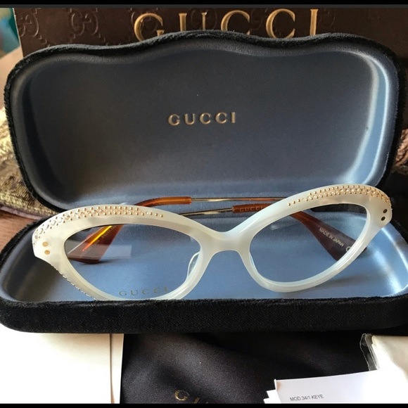 Gucci Accessories - ⛔️SOLD⛔️Authentic Gucci 51mm Cat eyes Crystals opt